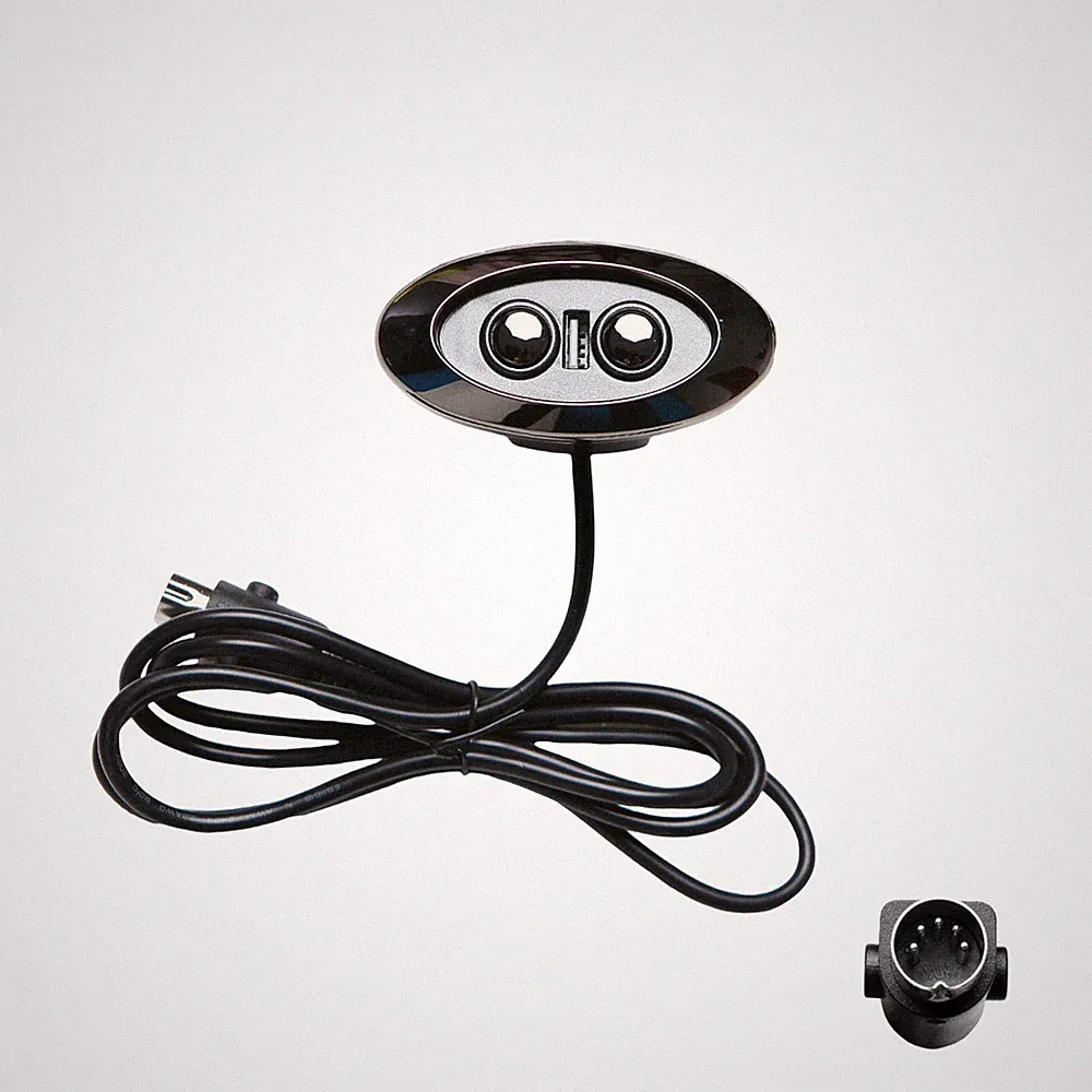Recliner Electric Chair Couch Oval 2 Button 5 Pin Switch Remote Control with USB